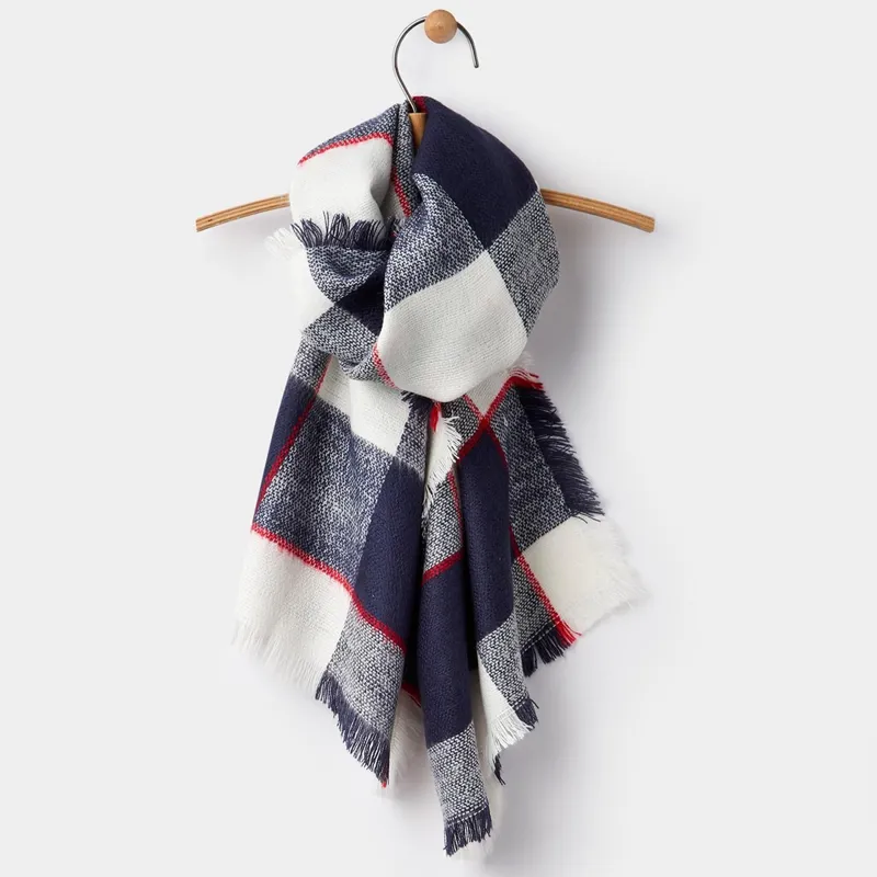 Joules Heyford Scarf - French Navy Check-1
